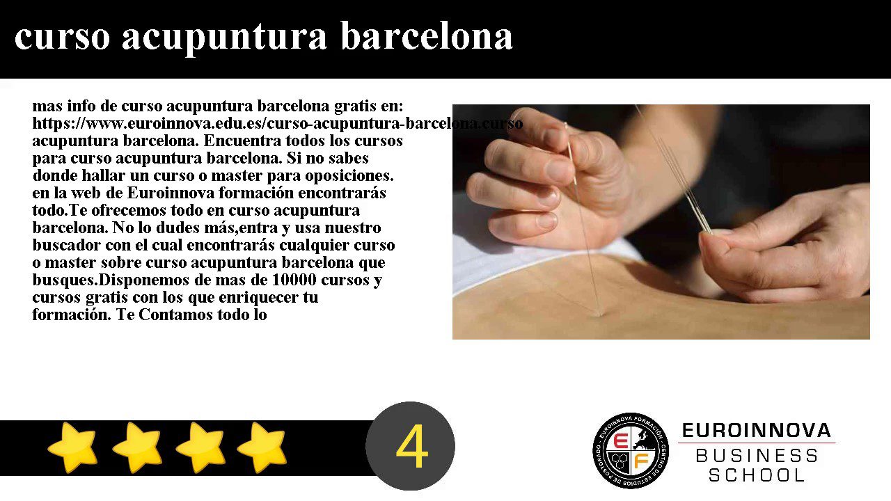 estudiar-acupuntura-barcelona - Barcelona Noticias 24h estudiar acupuntura barcelona