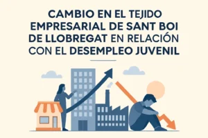 cambio en el tejido empresarial de Sant Boi de Llobregat en relación con el desempleo juvenil