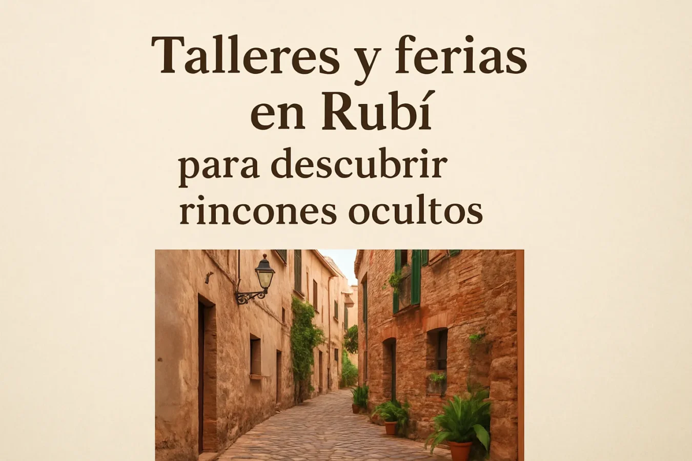 talleres-y-ferias-en-Rubi-para-descubrir-rincones-ocultos - Barcelona Noticias 24h talleres y ferias en Rubí para descubrir rincones ocultos