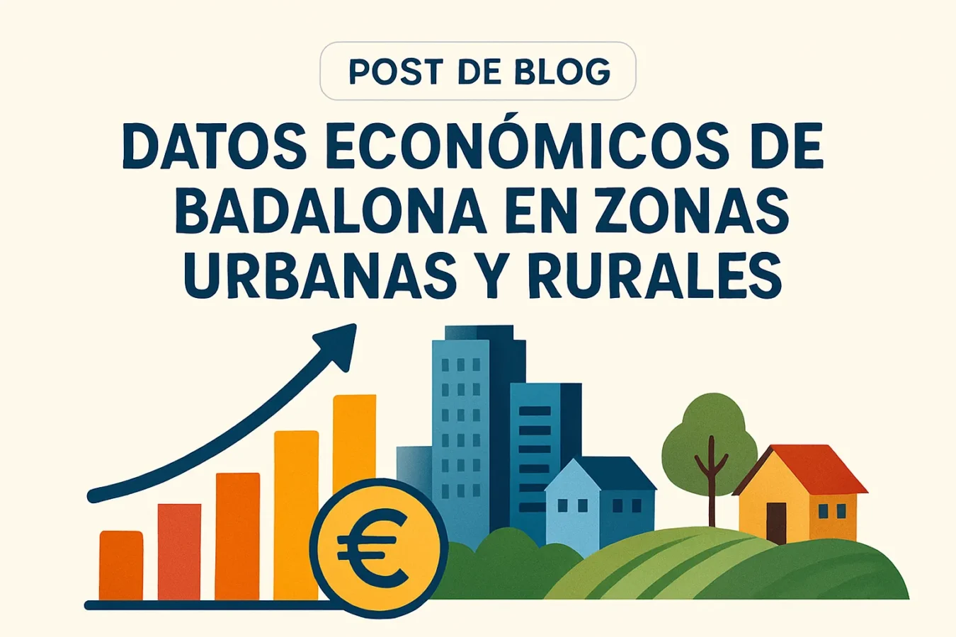 datos económicos de Badalona en zonas urbanas y rurales