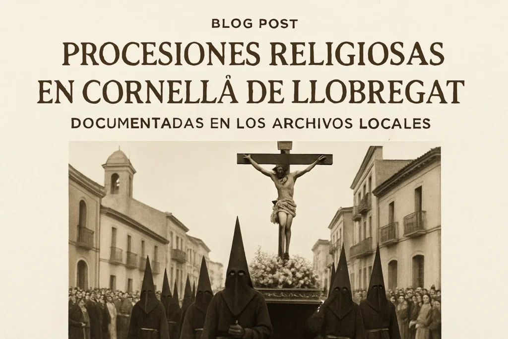 procesiones religiosas en Cornellà de Llobregat documentadas en los archivos locales