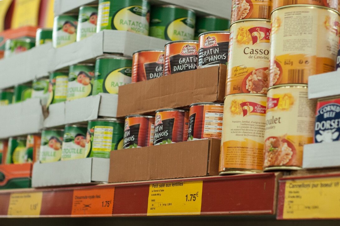 Mulhouse - France - 29 December 2017 - canned food at Norma th - Barcelona Noticias 24h
