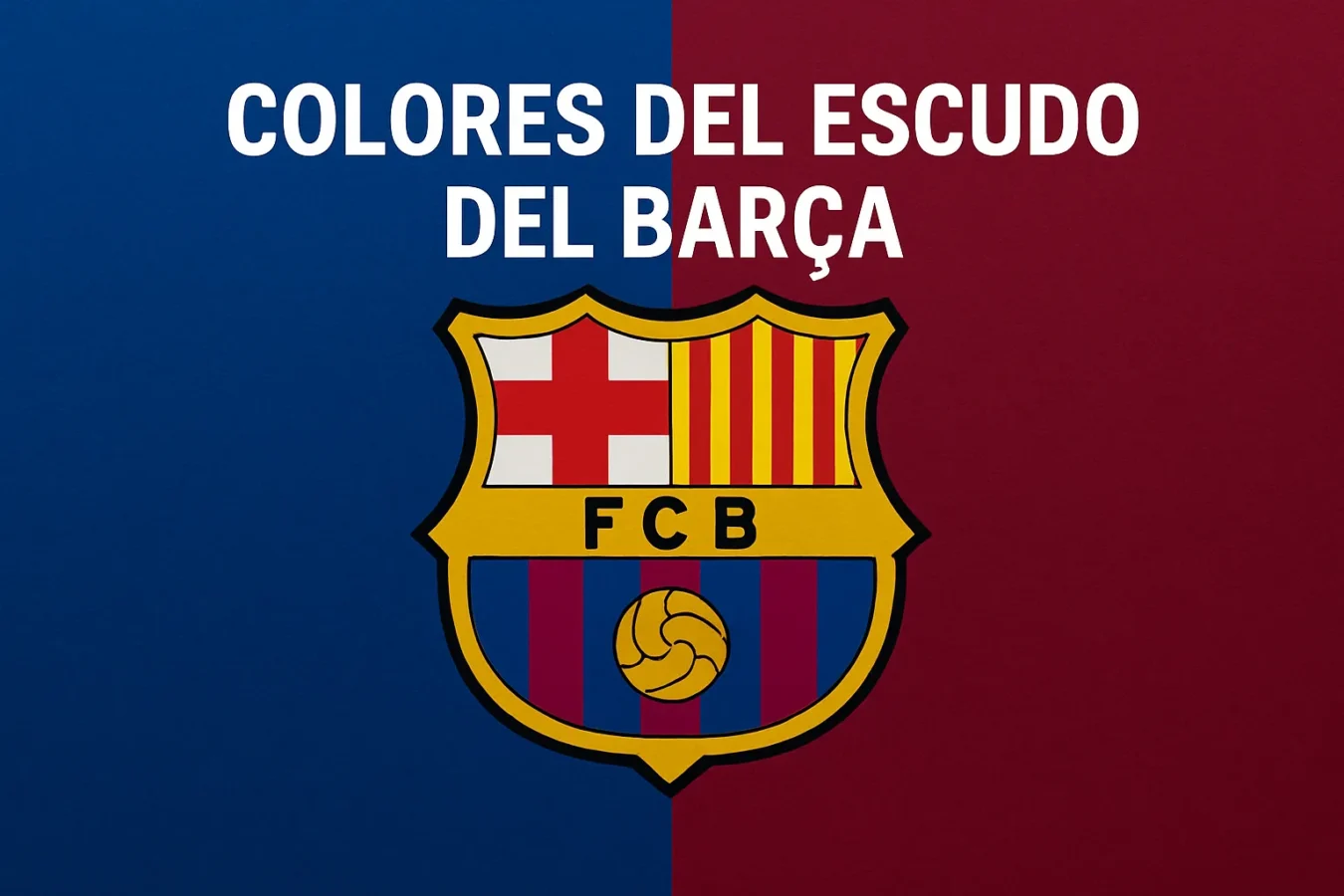 colores del escudo del barça