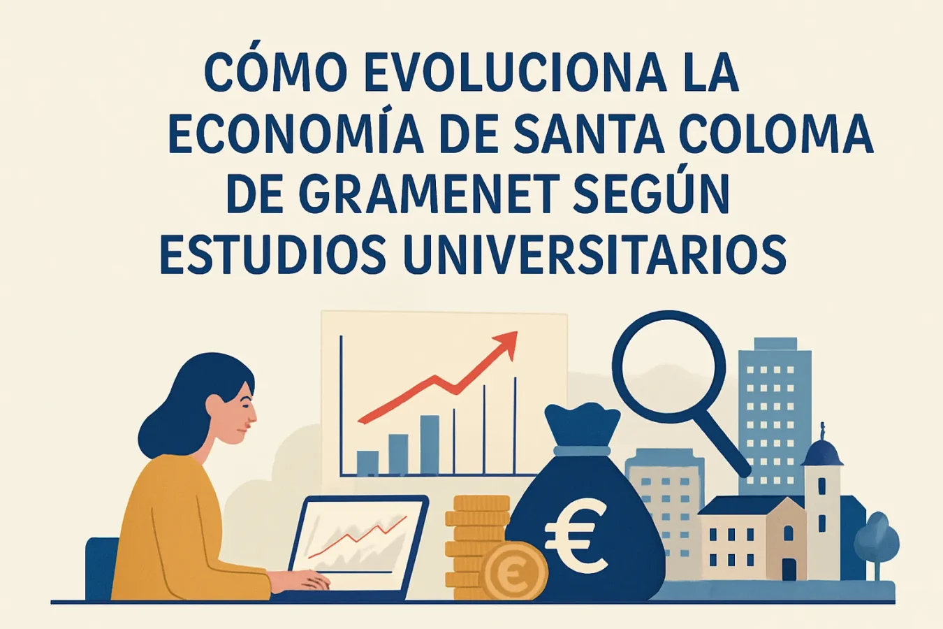 cómo evoluciona la economía de Santa Coloma de Gramenet según estudios universitarios
