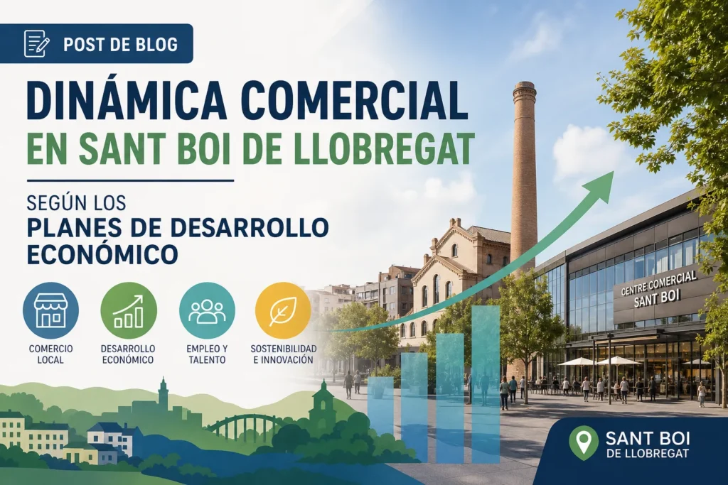 dinámica comercial en Sant Boi de Llobregat según los planes de desarrollo económico
