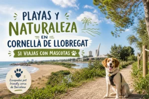 playas y naturaleza en Cornellà de Llobregat si viajas con mascotas
