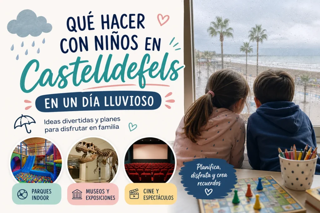 qué hacer con niños en Castelldefels en un día lluvioso